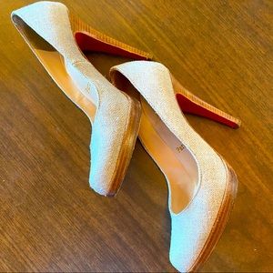 Christian Louboutin Linen Pumps Size 36 1/2